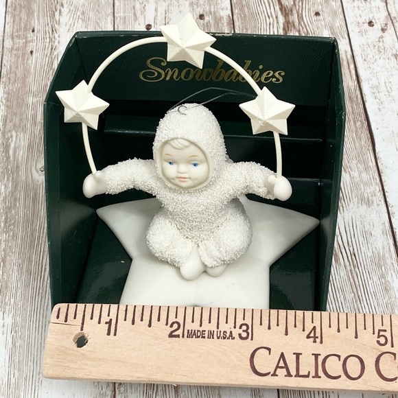 Department 56 Snowbabies Juggling Stars in the Sky Bisque Ornament - Picture 3 of 9